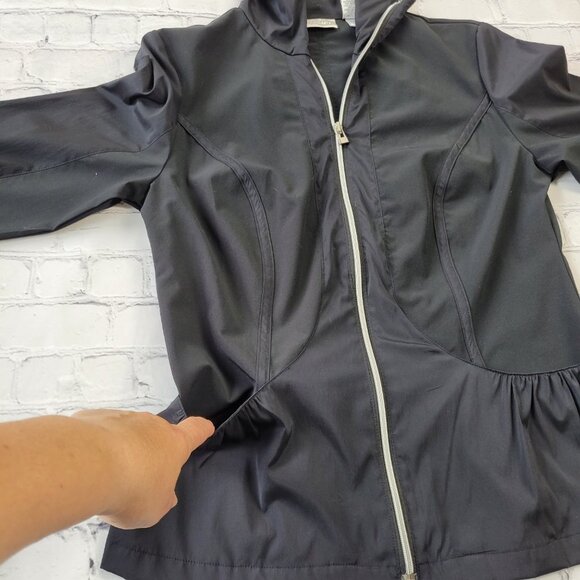 Chico’s Zenergy Woman’s black lightweight full zip jacket size 0 S - Picture 8 of 15